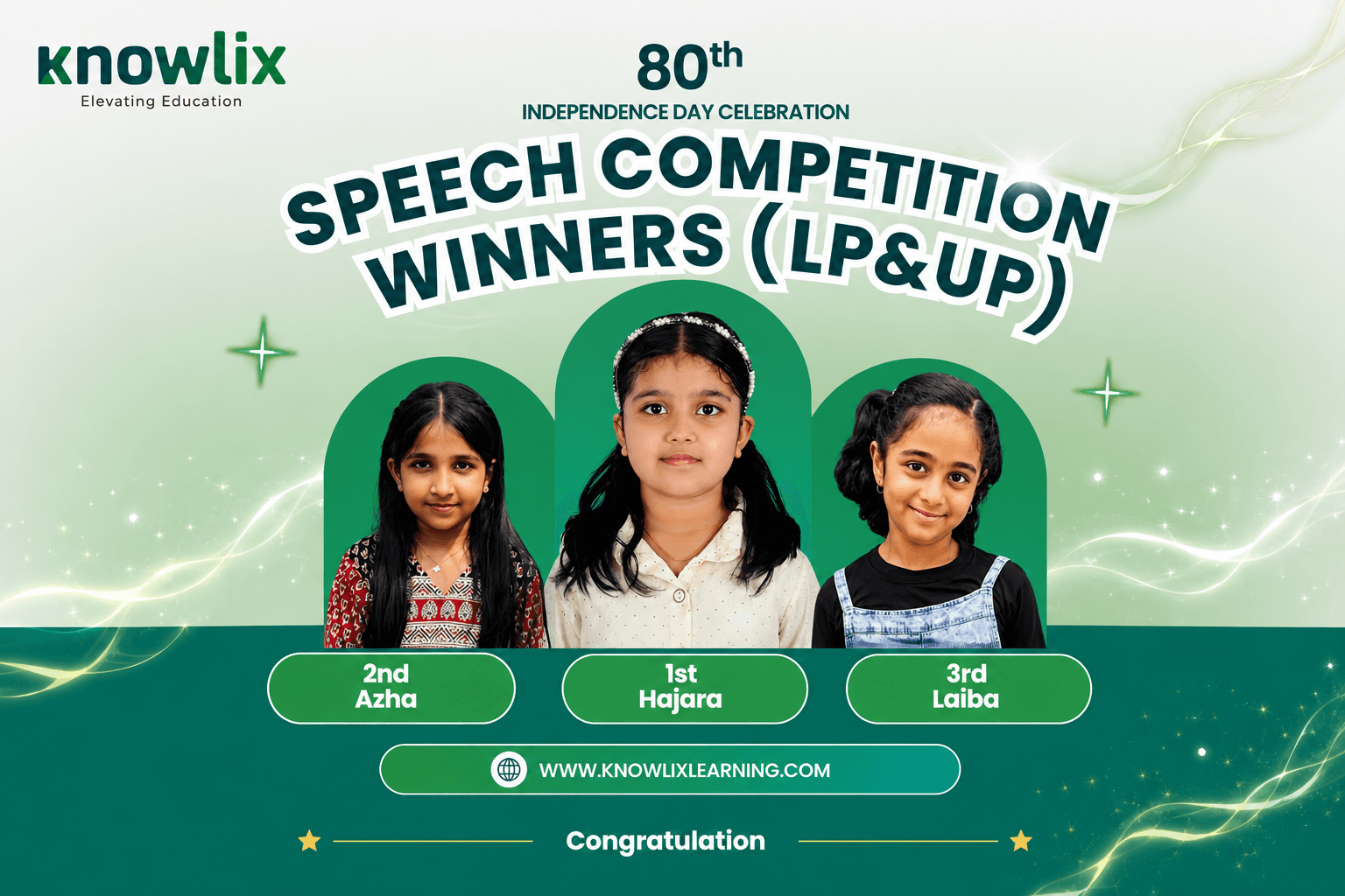 Speech Competition (LP,UP)